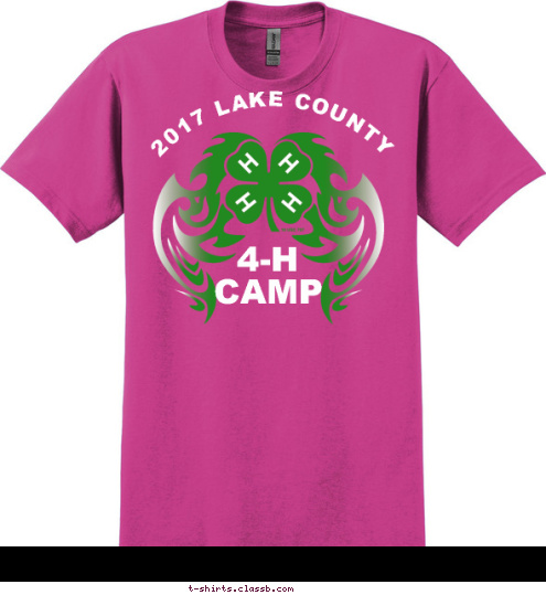 4-H 
CAMP 2017 LAKE COUNTY T-shirt Design 