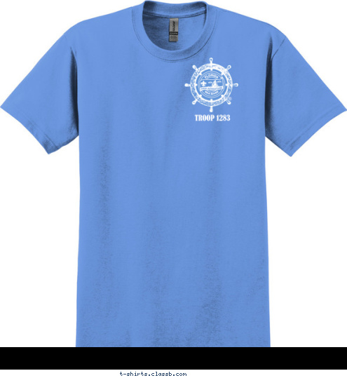 HOUSTON, TX TROOP 1283 TROOP 1283 BASE SEA T-shirt Design 