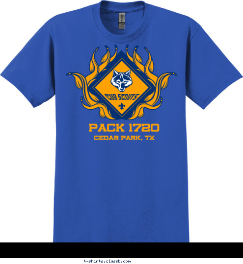 PACK 1720 Cedar Park, Tx T-shirt Design Pack 1720 Design 5