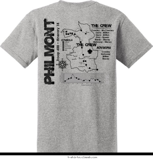 New Text New Text ADVISORS Troop 400 • Itinerary 18 Crowley
Holloway
Mitten
Stacey Crowley - McChesney
Davis - Mitton
Davis - Mitton
Elms - Speers
Hanks - Stacey
Holloway - Stacey




 THE CREW THE CREW 2016 ADVISORS T-shirt Design 