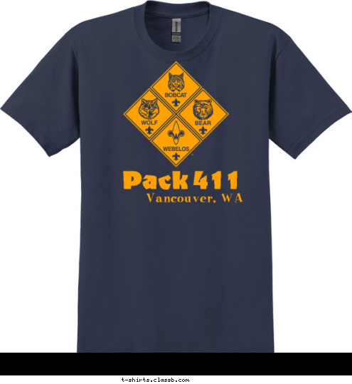 Pack 411 Vancouver, WA
 T-shirt Design 