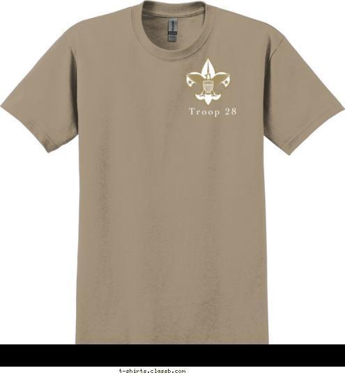 Troop 28 Cuyahoga Hts, OH BSA TROOP 123 T-shirt Design 