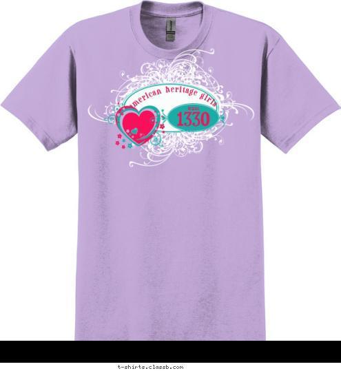 texas 1330 american heritage girls T-shirt Design 