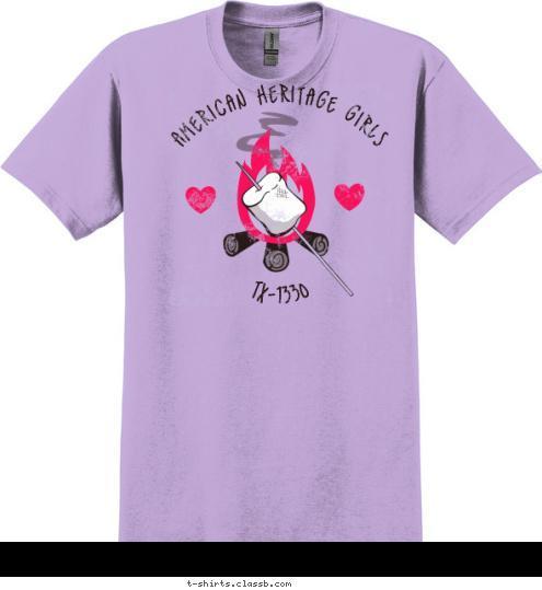  American Heritage Girls TX-1330 T-shirt Design 