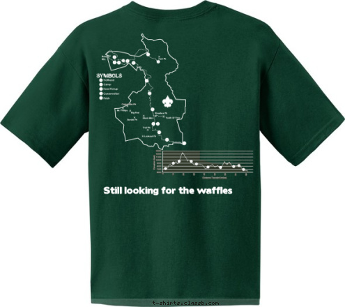 Still looking for the waffles CREW 701-B Troop 379 BROOK HAVEN, GA T-shirt Design 