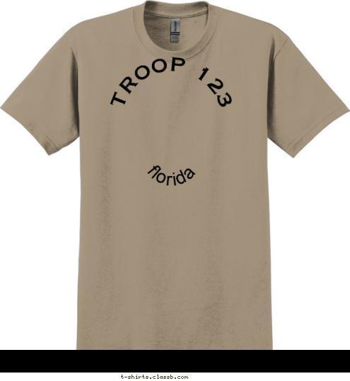 TROOP 123 florida  T-shirt Design 