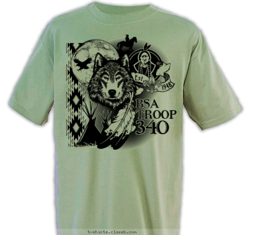 1948 Est. 340 BSA
TROOP T-shirt Design 