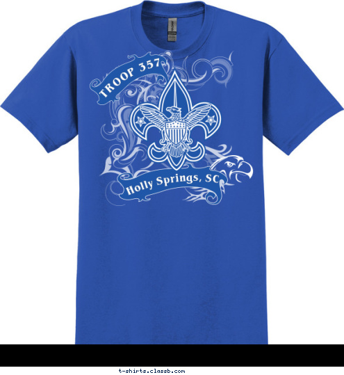 Holly Springs, SC TROOP 357 T-shirt Design 