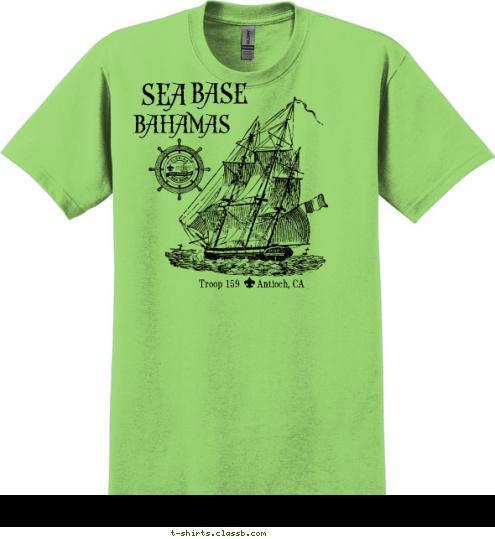 Steve Boss
Gary Feddersen
Curtis Frise
Danny Labrador
Gene Tafito Giovanni Boss
Michael Boushey
Brandon Frise
Daniel Frise
Niko Labrador
Leo La Rosa
Anthony Lopez
Cameron Muther
Tanu Tafito
Connor Warnock
Jacob Yano Advisors The Crew Troop 159      Antioch, CA BAHAMAS BASE SEA T-shirt Design 