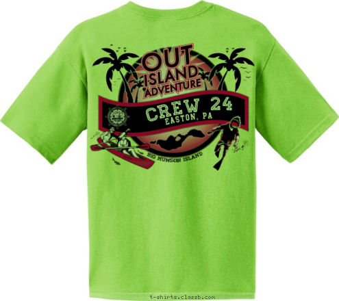 ANYTOWN, USA TROOP 123 SEA BASE 2017 PA EASTON 123 TROOP 17 Easton, PA 20 CREW 24 BAHAMAS CREW 24 T-shirt Design 