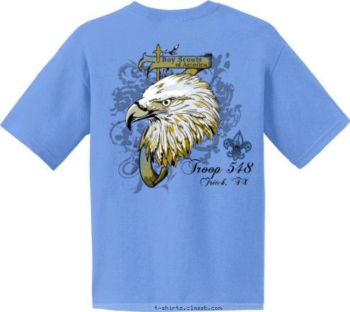 Troop 548 Fritch, TX Fritch, TX Boy Scouts
 of America TROOP 548 T-shirt Design 