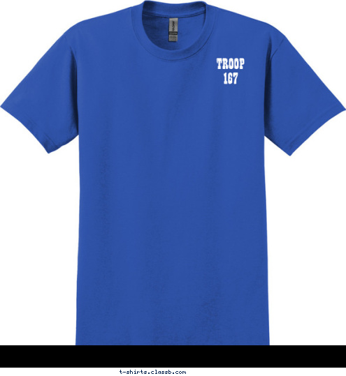 Custom T-shirt Design Troop 167 Logo