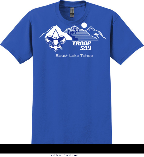 TROOP 594 South Lake Tahoe T-shirt Design 