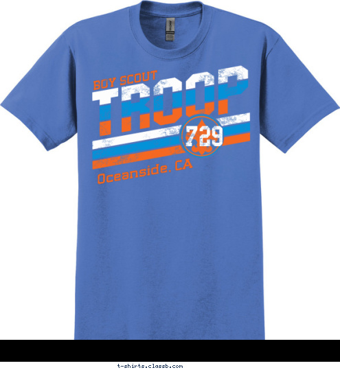 New Text 729 Oceanside, CA
 BOY SCOUT T-shirt Design 