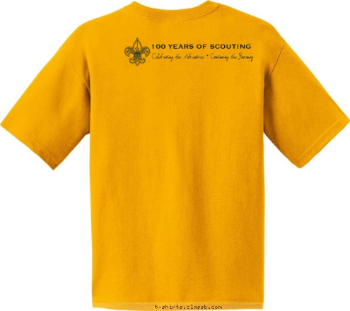 New Text PACK Seneca, SC Celebrating the Adventure * Continuing the Journey 100 YEARS OF SCOUTING 31 PACK T-shirt Design 