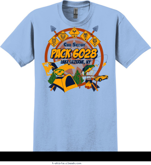 Lake Luzerne, NY PACK 6028 T-shirt Design 