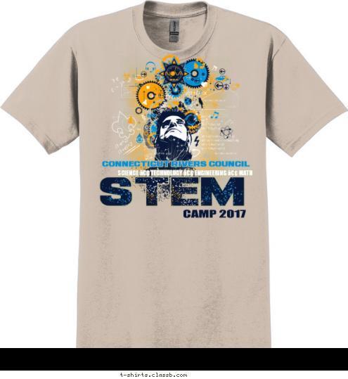 Connecticut Rivers Council SCIENCE • TECHNOLOGY • ENGINEERING • MATH CAMP 2017 T-shirt Design 