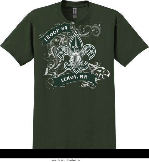 LEROY, MN TROOP 84 T-shirt Design 