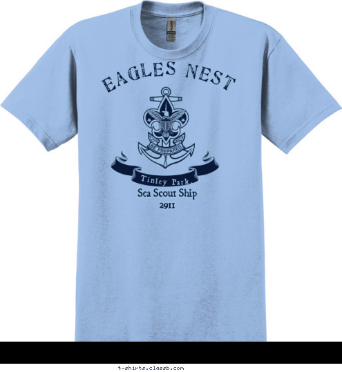 Eagles Nest Sea Scout Ship
2911 Tinley Park, IL T-shirt Design 