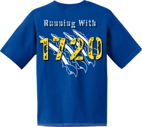 Cedar Park, TX Running With PACK 1720 1720 T-shirt Design 