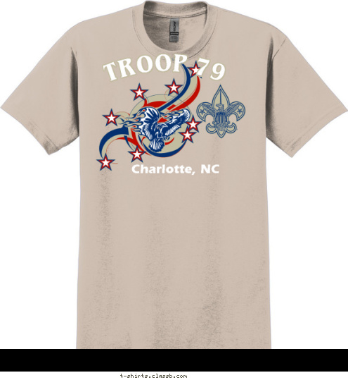 Charlotte, NC TROOP 79  T-shirt Design 