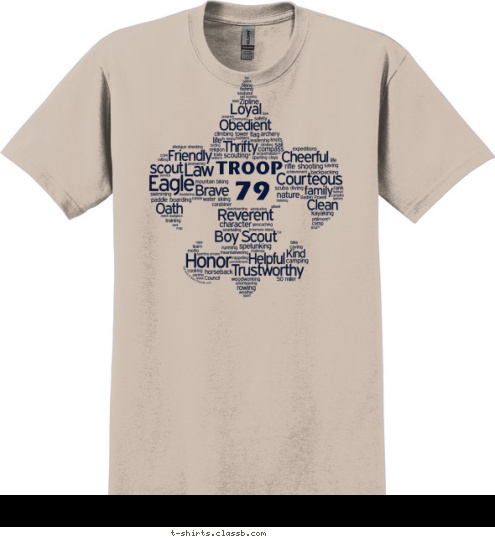 79 TROOP T-shirt Design 