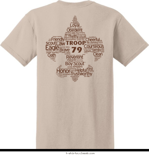 79 TROOP T-shirt Design 