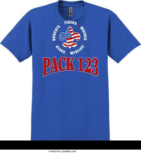 New Text ANYTOWN, USA PACK 123 T-shirt Design 