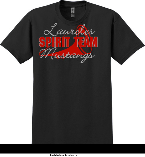 Mustangs Laureles SPIRIT TEAM T-shirt Design 