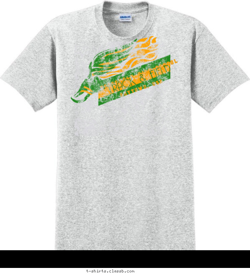 TRACK & FIELD ROOSEVELT HIGH SCHOOL ANYTOWN, USA T-shirt Design SP2363