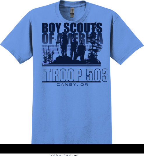 CANBY, OR TROOP 503 T-shirt Design 