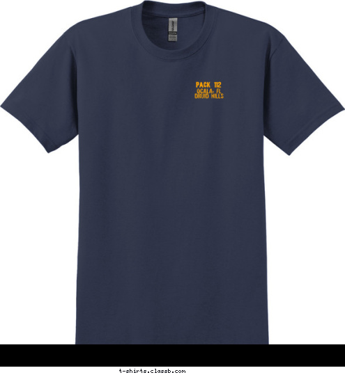 EST. 1956 PACK 112 Ocala, fl
druid hills 
 OCALA, FL PACK 112 T-shirt Design 