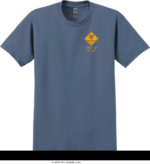 New Text EST, 1956 PACK 112 CUB SCOUT PACK 112 T-shirt Design 