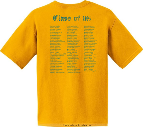 New Text Class of 98 July 7th - 12th, 2018 20th Reunion Class of 98 Cozumel To Lake Providence From T-shirt Design 