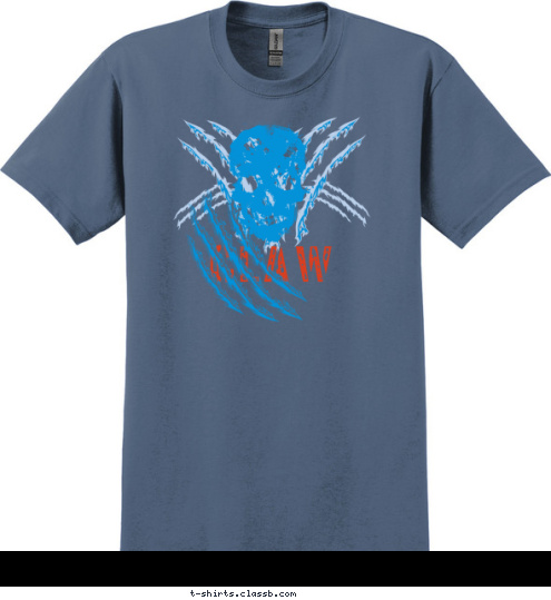 THE FORCE IS STRONG WITH MY TROOP CITY, STATE BSA TROOP 123 CLAW T-shirt Design 