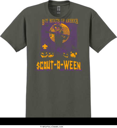 A OY SCOUTS OF AMERIC B SCOUT-O-WEEN TROOP 123    ANYTOWN, USA T-shirt Design 