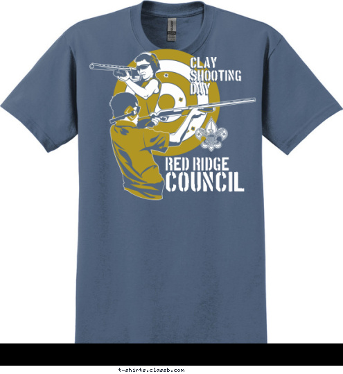 COUNCIL RED RIDGE CLAY
SHOOTING
DAY T-shirt Design 