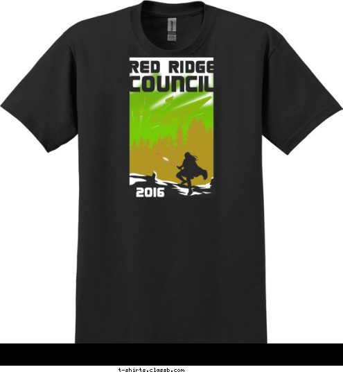 2016 COUNCIL RED RIDGE T-shirt Design 