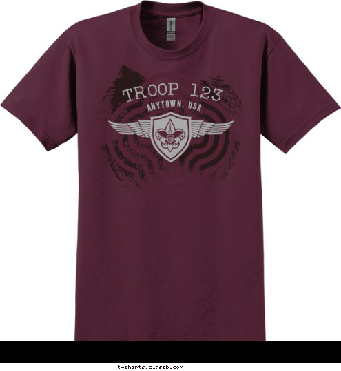 ANYTOWN, USA TROOP 123 T-shirt Design 