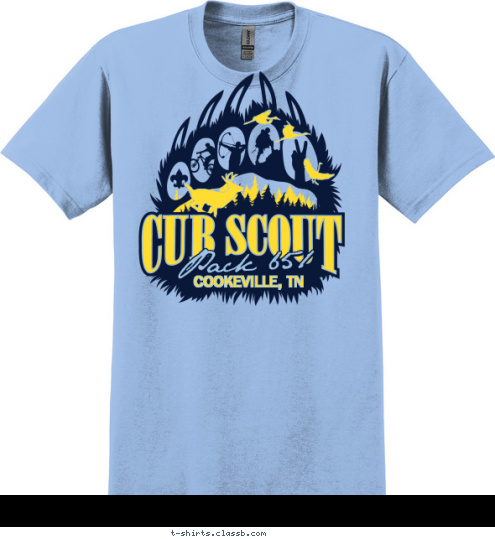 COOKEVILLE, TN There Strong & 
Then There's Cub Scout Strong 651 Pack 651 COOKEVILLE, TN CUB SCOUT T-shirt Design 