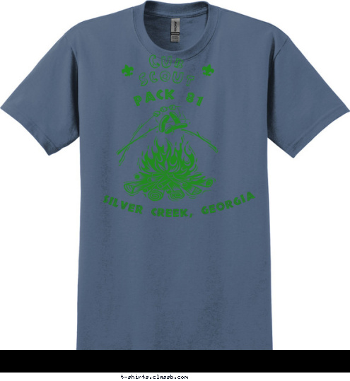 Cub Scout PACK 81 Silver Creek, Georgia T-shirt Design 