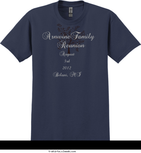 August
3rd
2012
Biloxi, MI Reunion ArnwineFamily T-shirt Design 