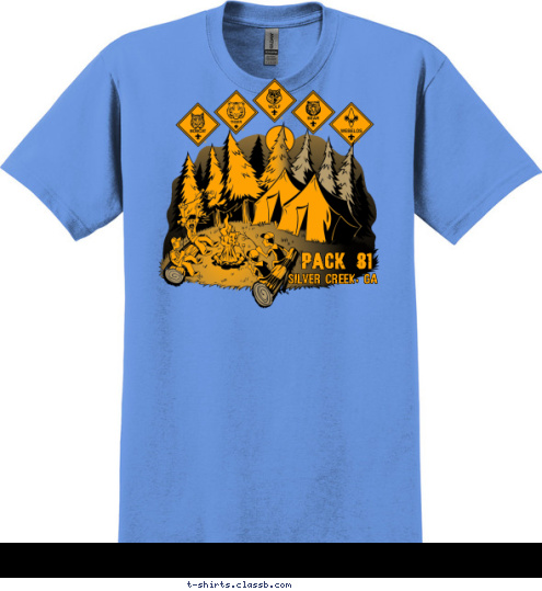 PACK 81 Silver Creek, Ga T-shirt Design 