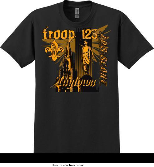 Anytown Troop 123 LDS SCOUT T-shirt Design SP6865