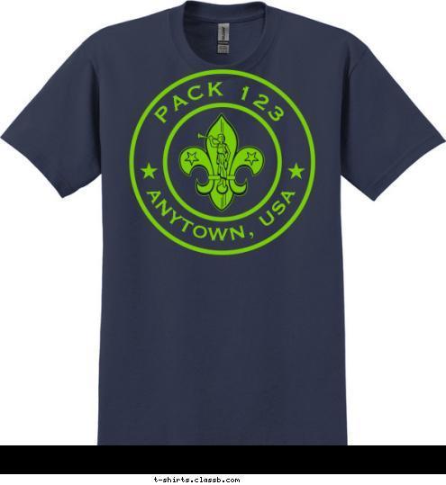 ANYTOWN, USA PACK 123 T-shirt Design SP6868