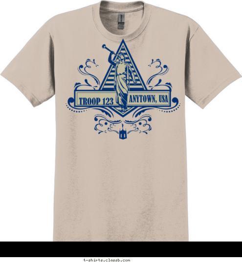 TROOP 123 ANYTOWN, USA T-shirt Design SP6875