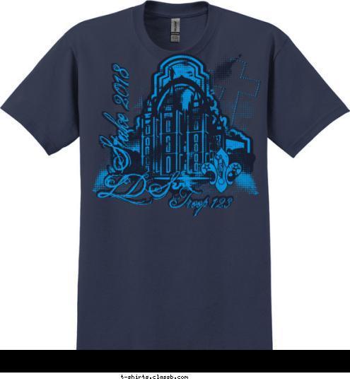 Troop 123 LDS Stake 2018 T-shirt Design SP6877