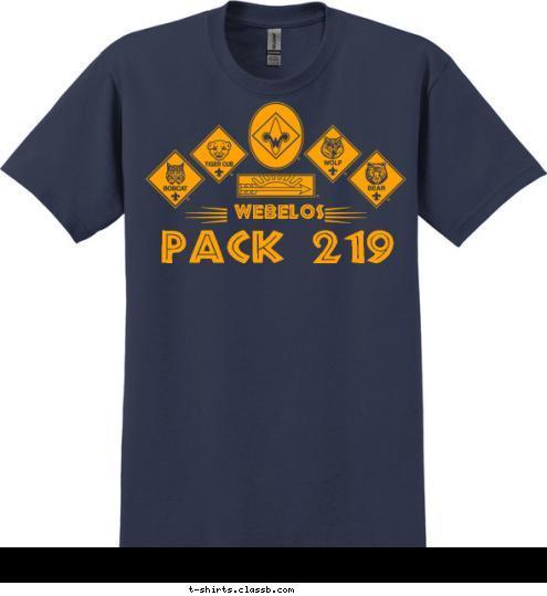 Webelos Pack 219 T-shirt Design 