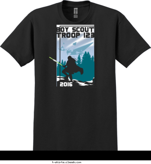 2016 TROOP 123 BOY SCOUT T-shirt Design 