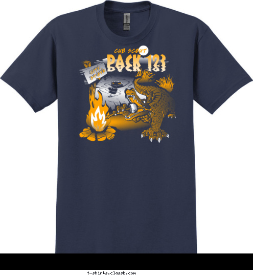 CITY,
STATE CUB SCOUT PACK 123 T-shirt Design 